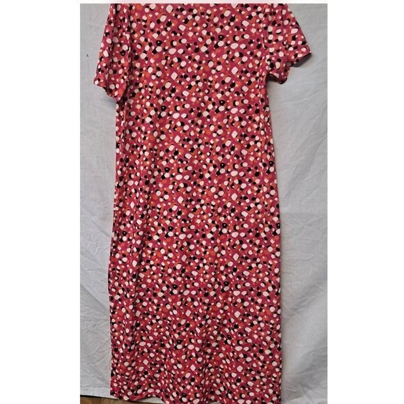 West Loop Size M Long Dress Multi Dot Mix Print Color Sun Dress, New - Picture 4 of 6
